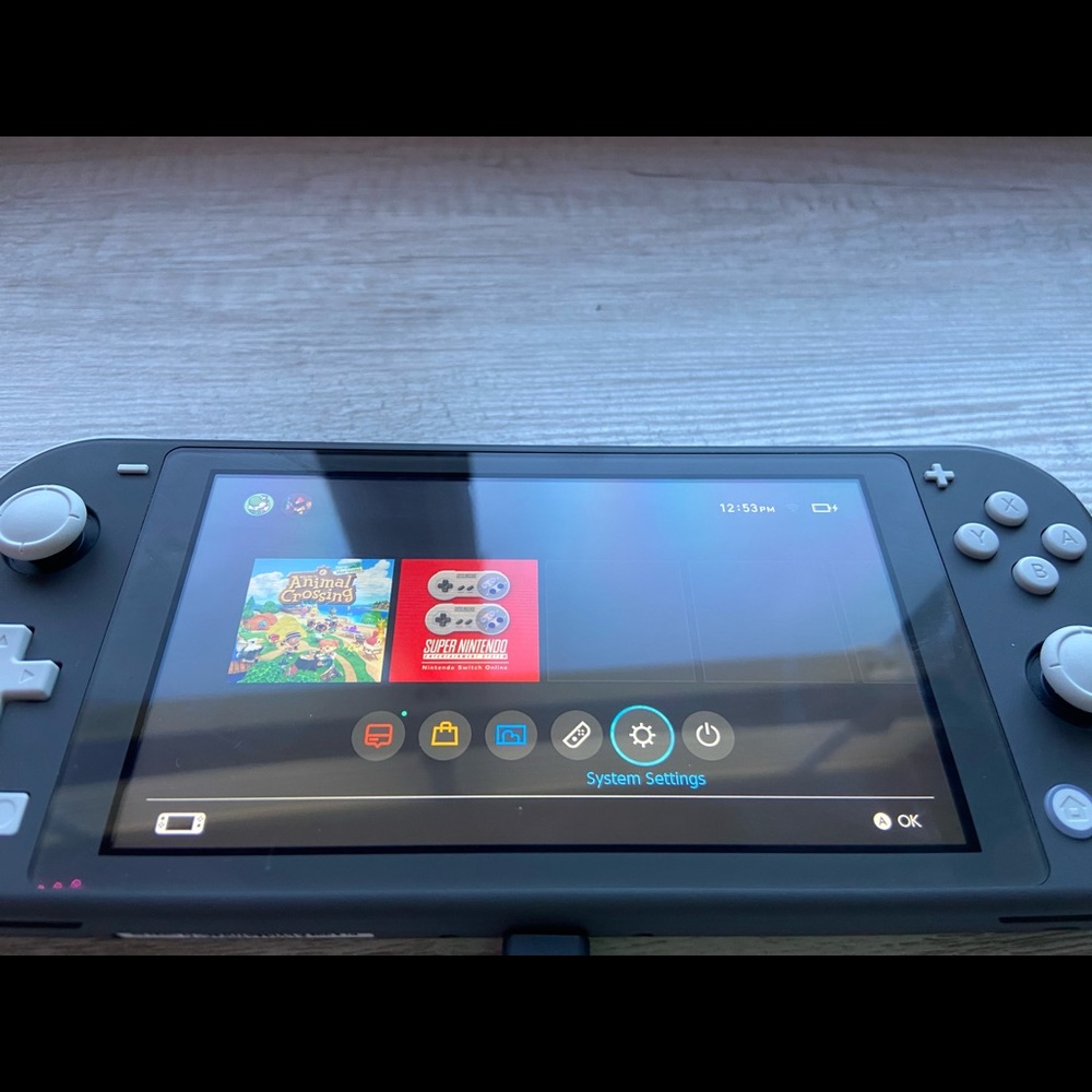 ~ SOLD ~Grey Nintendo Switch Lite w/ acnh👾